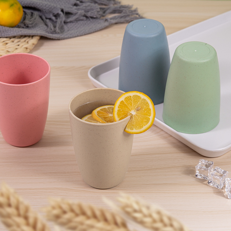 Eco Friendly Wheat Straw Mouthwash Cup3