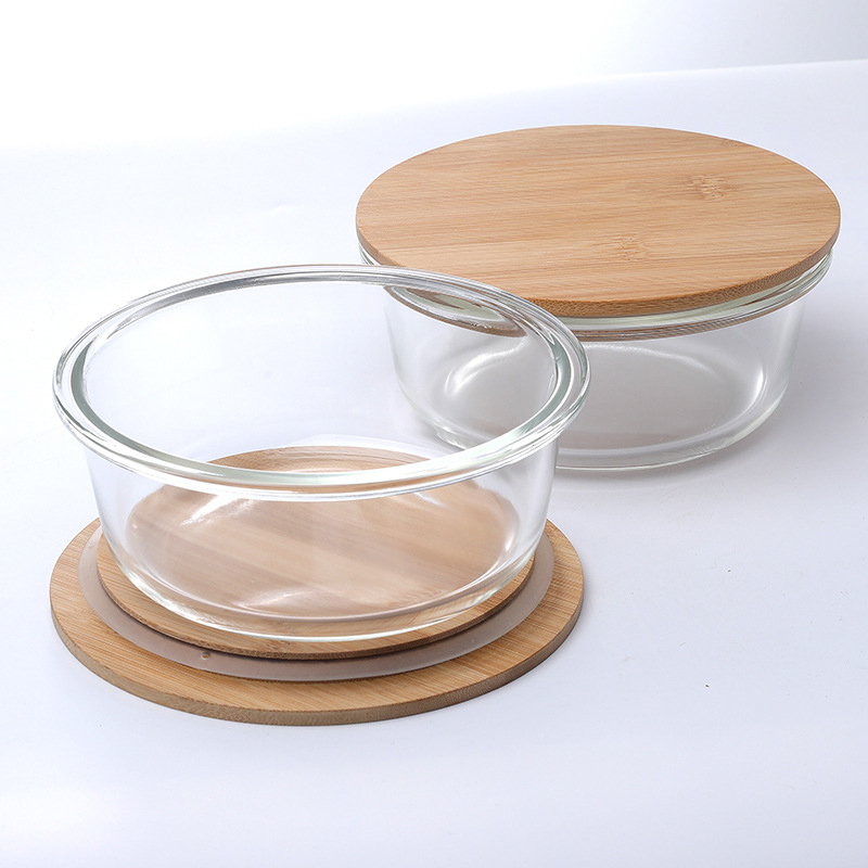 Borosilicate Glass Lunch Box With Wooden Lid3