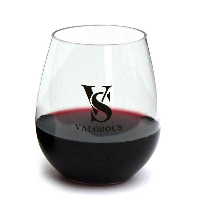 Custom Print Stemless Wine Glass