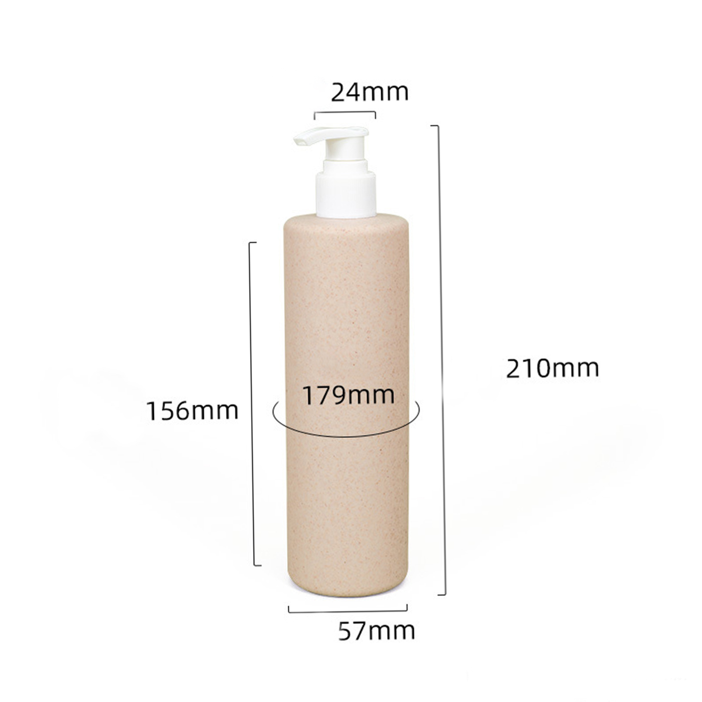 14 oz. Wheat Straw Cosmetic Pump Bottle1