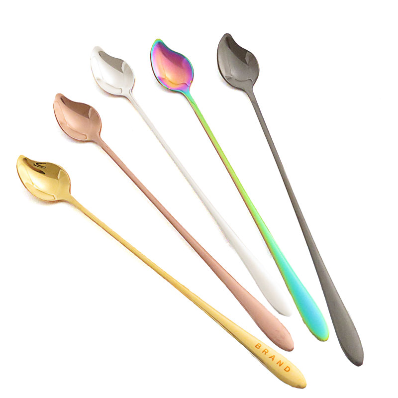 Mango Shape Stainless Steel Mixing Spoon