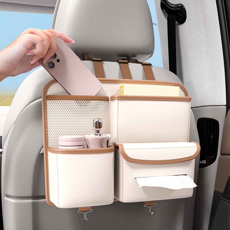 Auto-Rücksitz-Aufbewahrungstasche, PVC-Leder