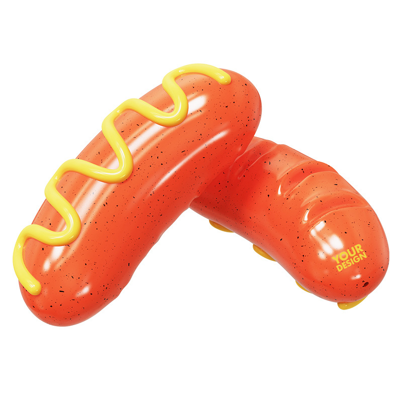 Hot Dog Shape Dog Chew Toy1