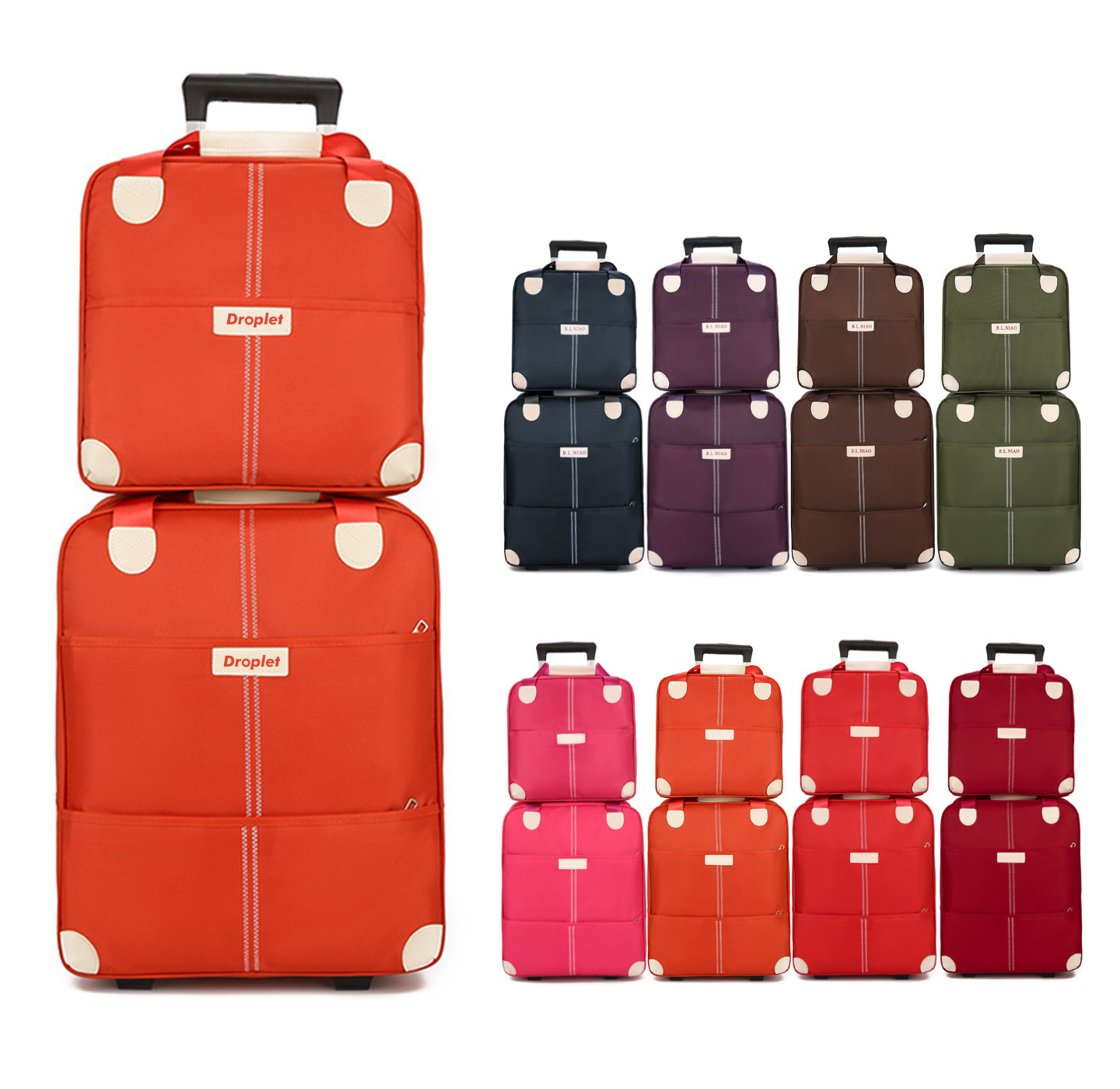 2 Piece Lightweight Suitcase Set