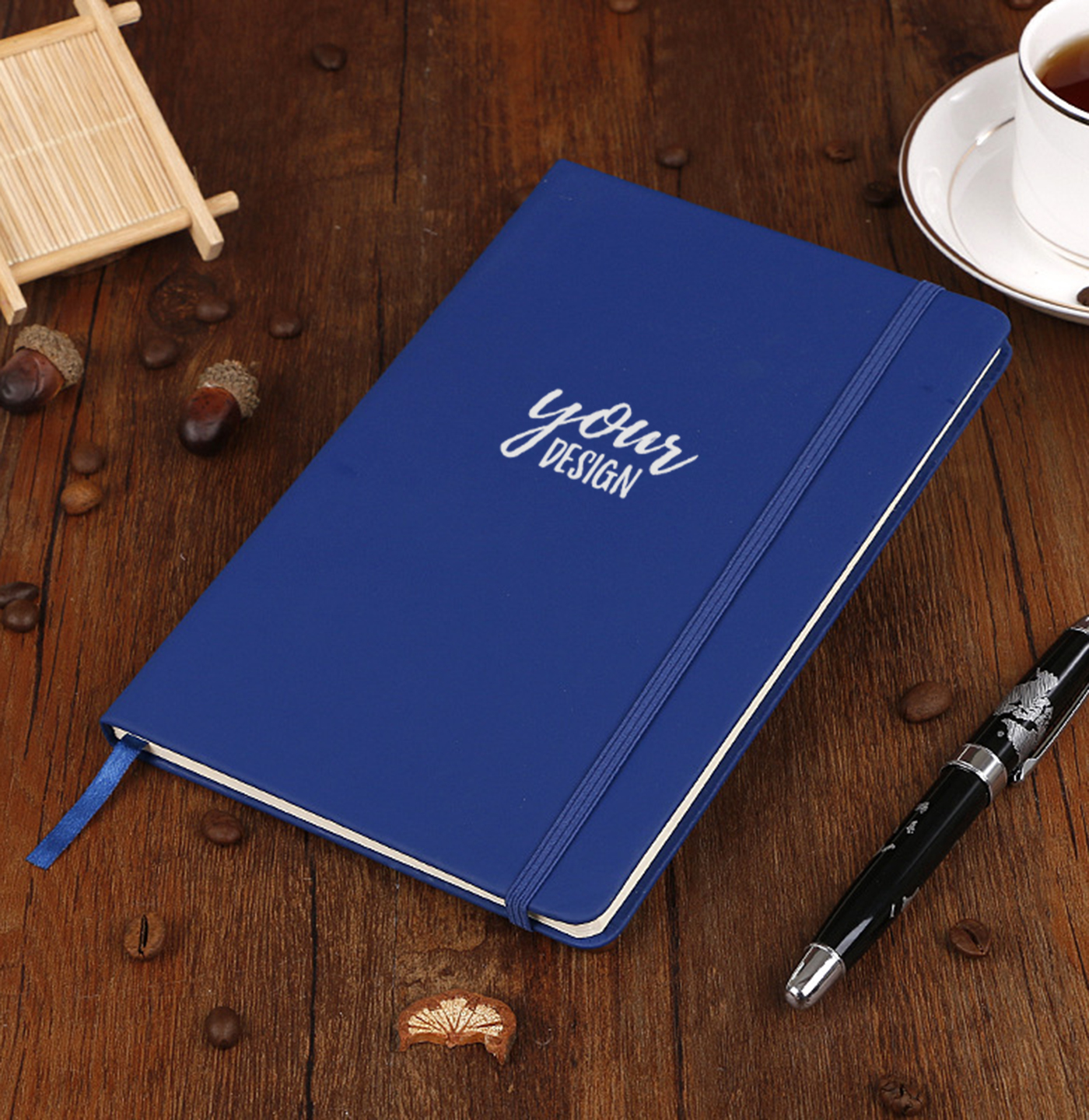 PU Hardcover Notebook With Strap1