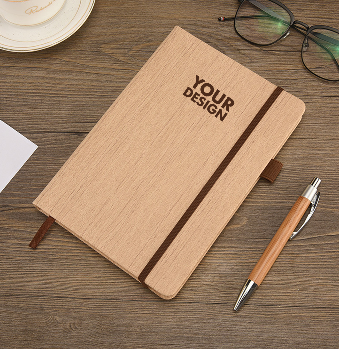 Custom Wood Grain Textured Journal 1