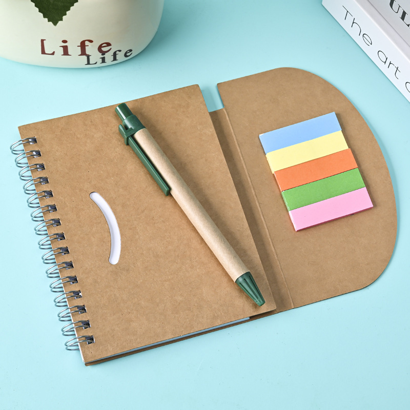 Spiral Notebook With Sticky Notes1