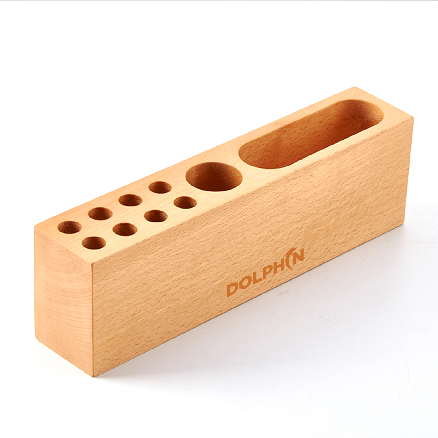 Multifunctional Wooden Pen Holder