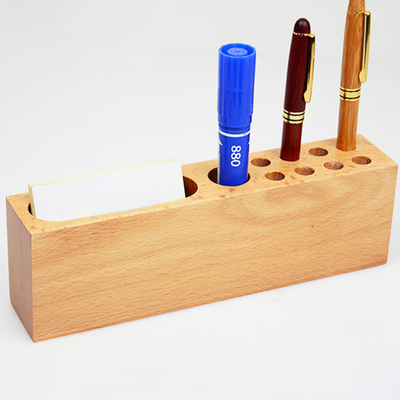 Multifunctional Wooden Pen Holder2