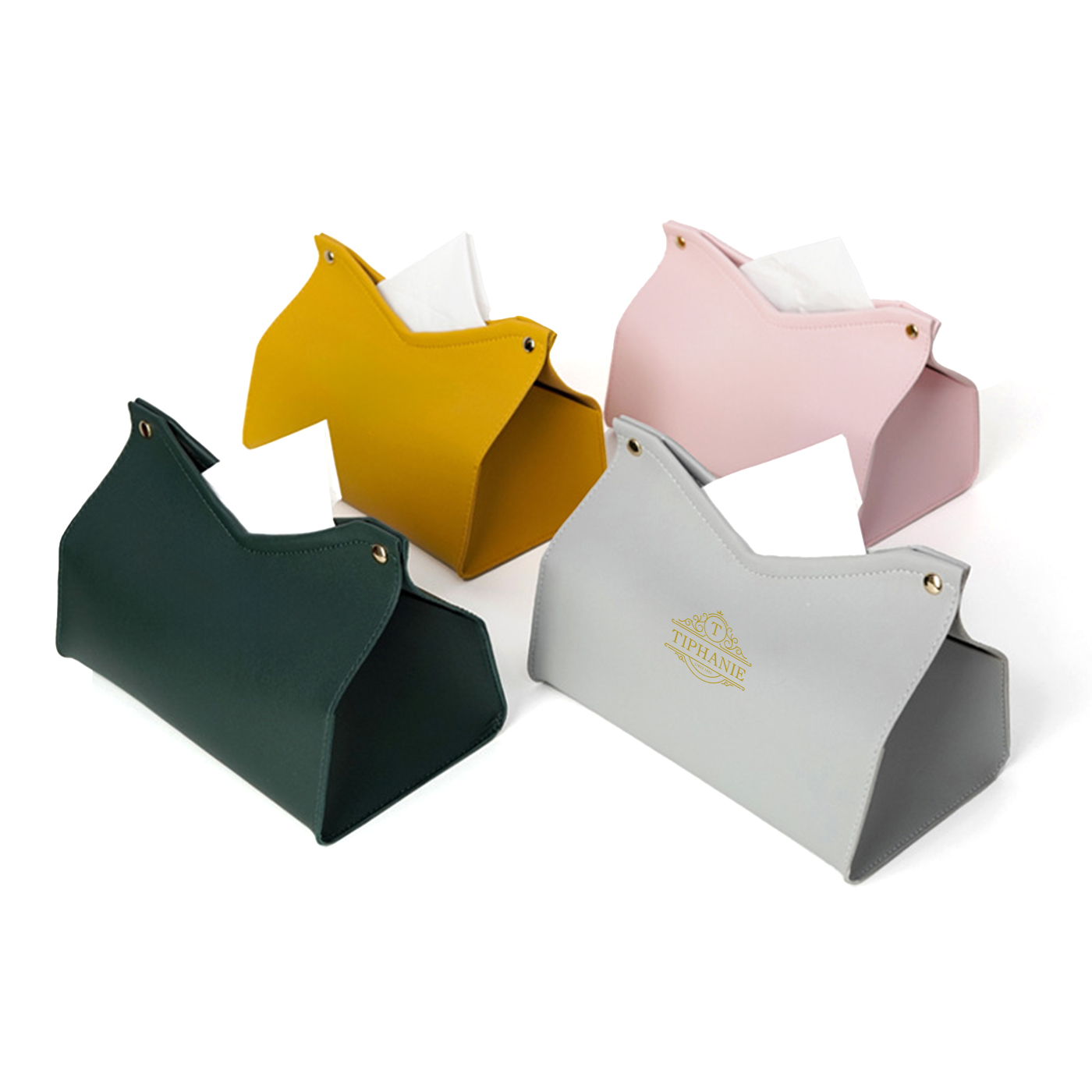 PVC Leather Tissue Box