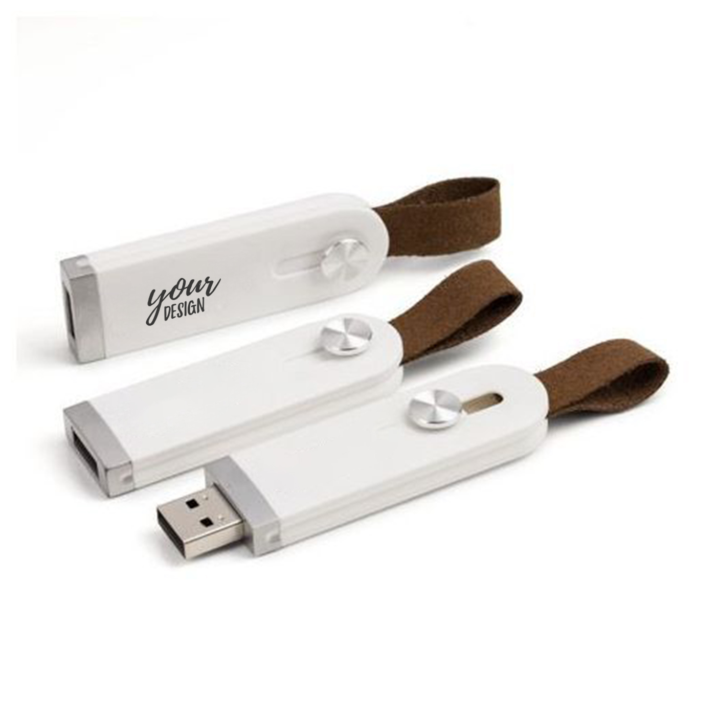 Retractable USB Flash Drive With Strap1