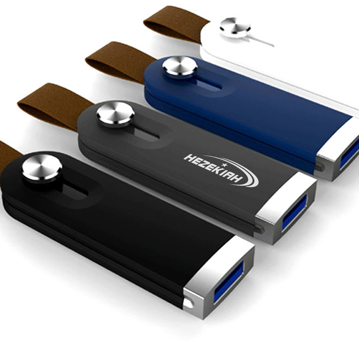 Retractable USB Flash Drive With Strap