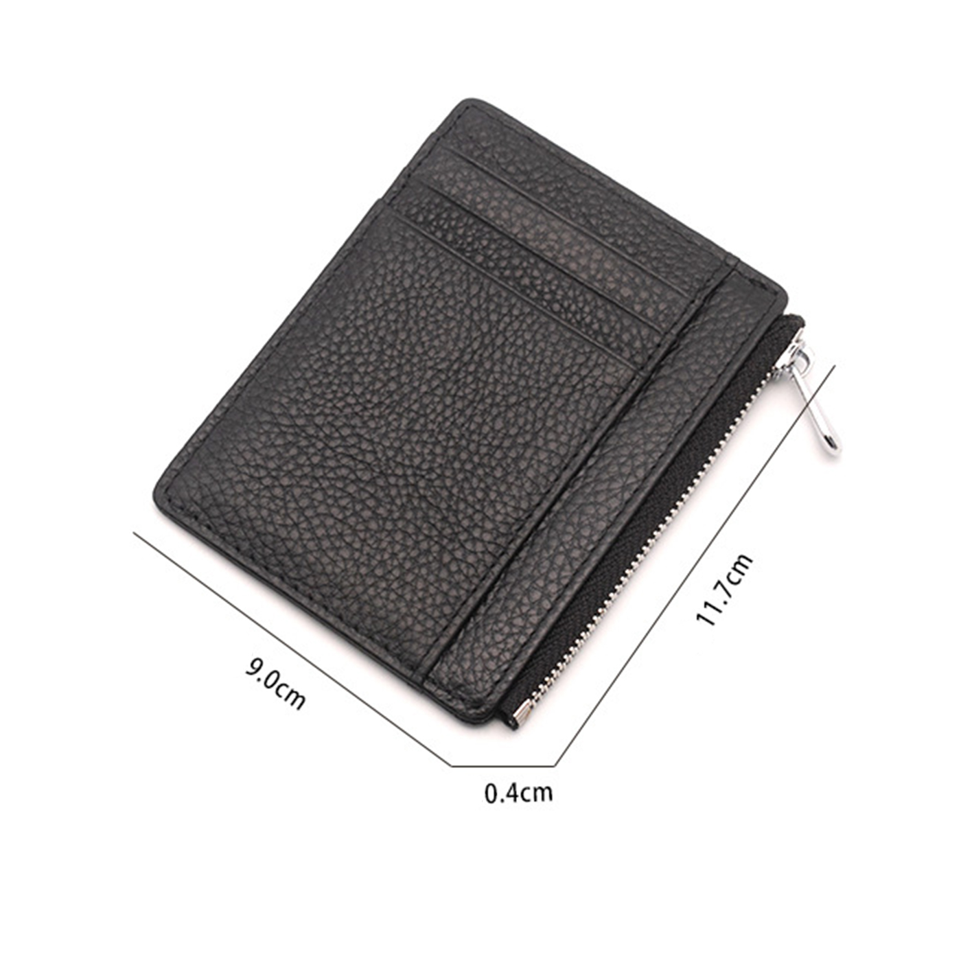 Mini Leather Zipper Card Wallet2