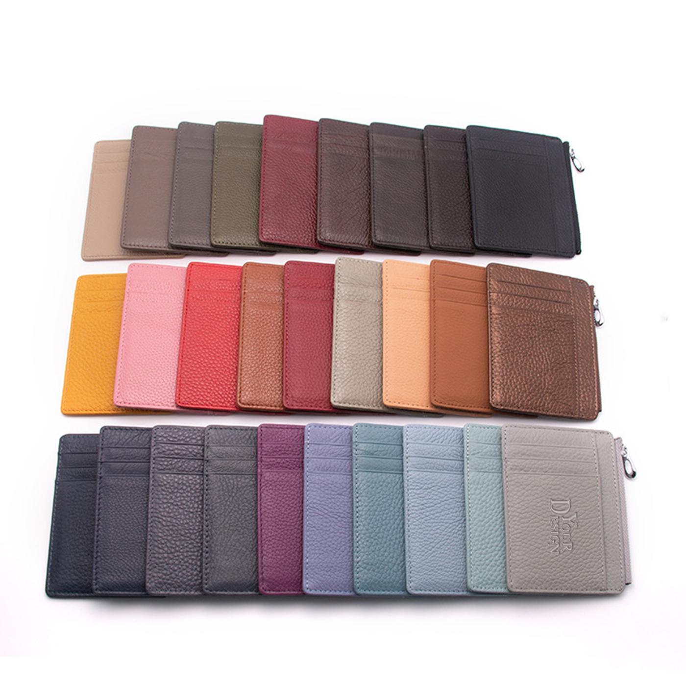 Mini Leather Zipper Card Wallet1