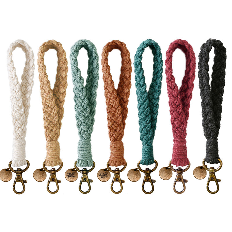 Woven Cotton Rope Keychain