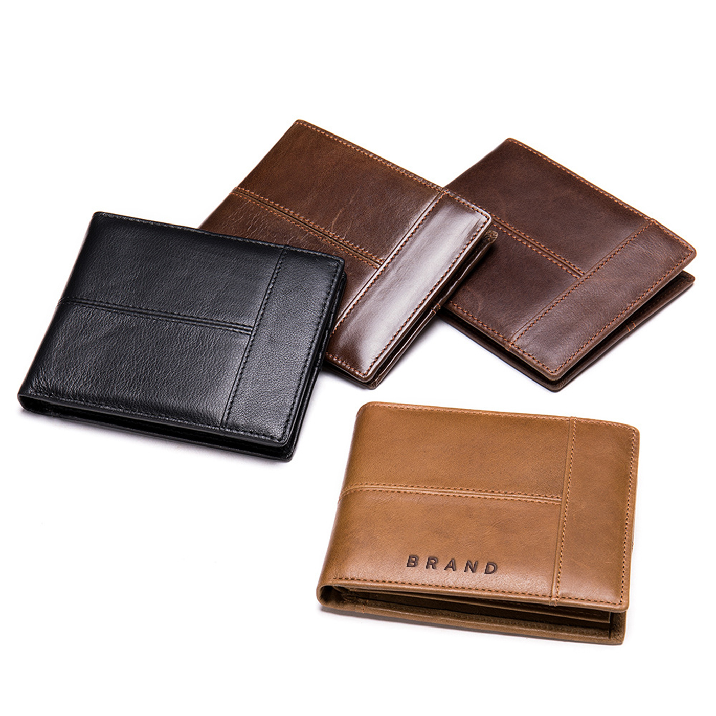 Genuine Leather Bifold Wallet