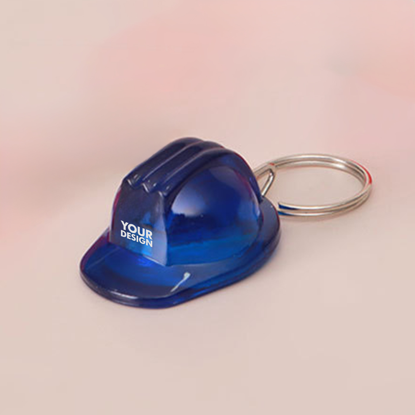 Plastic Safety Helmet Keychain1