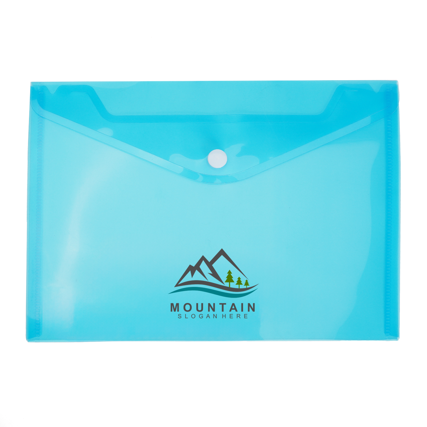 Clear Button File Bag