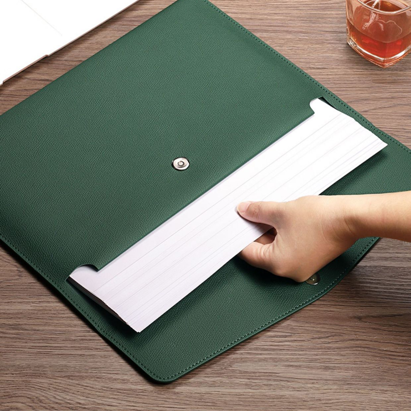 PU Leather A4 Document Holder 2
