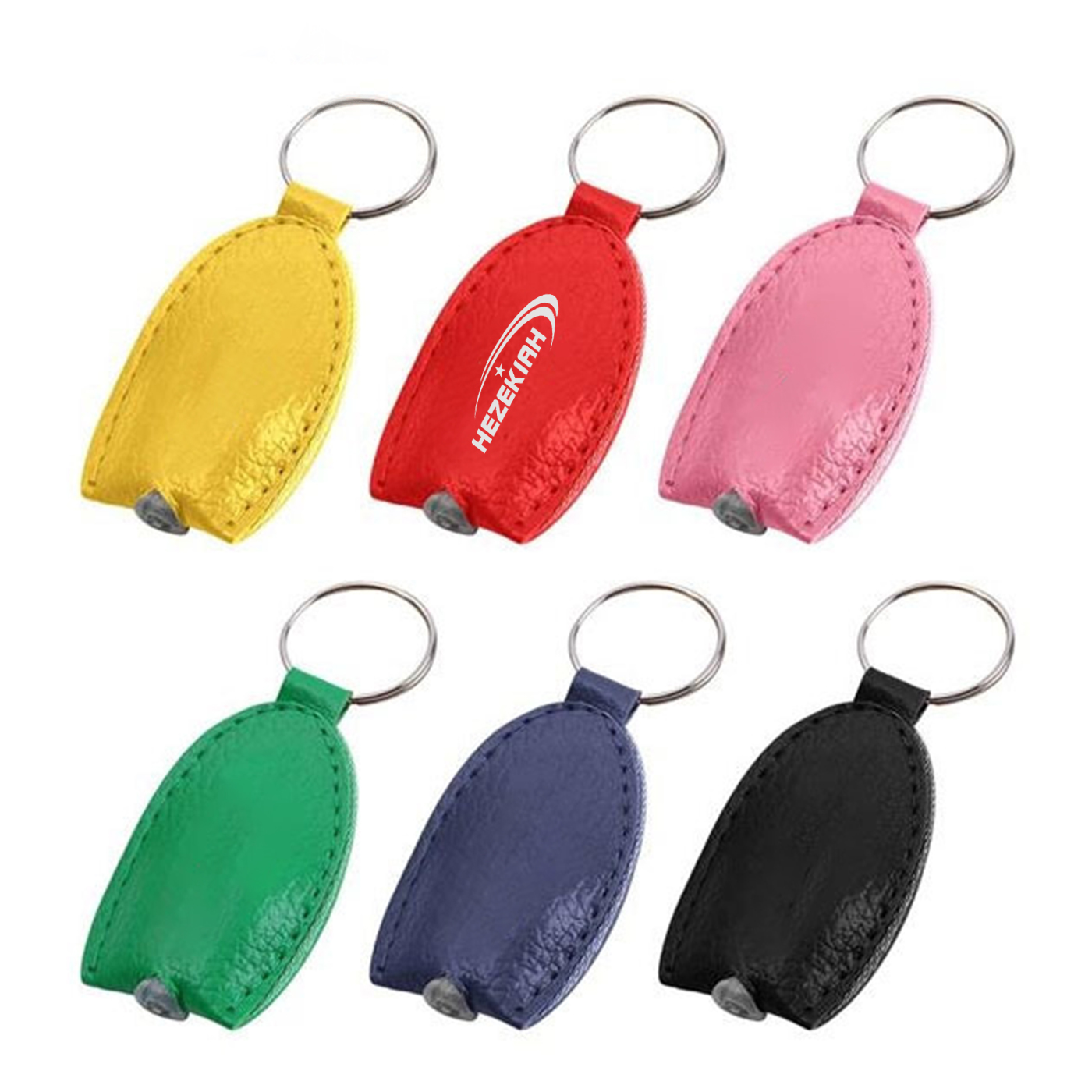 Taschenlampen-Schlüsselanhänger, PU, LED