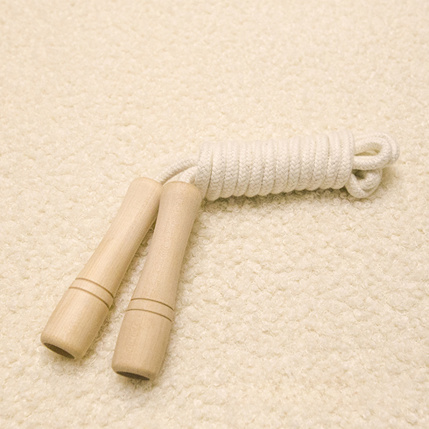 Wooden Handle Cotton Skipping Rope2