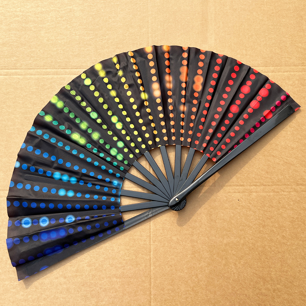 Fluorescent Folding Hand Fan1