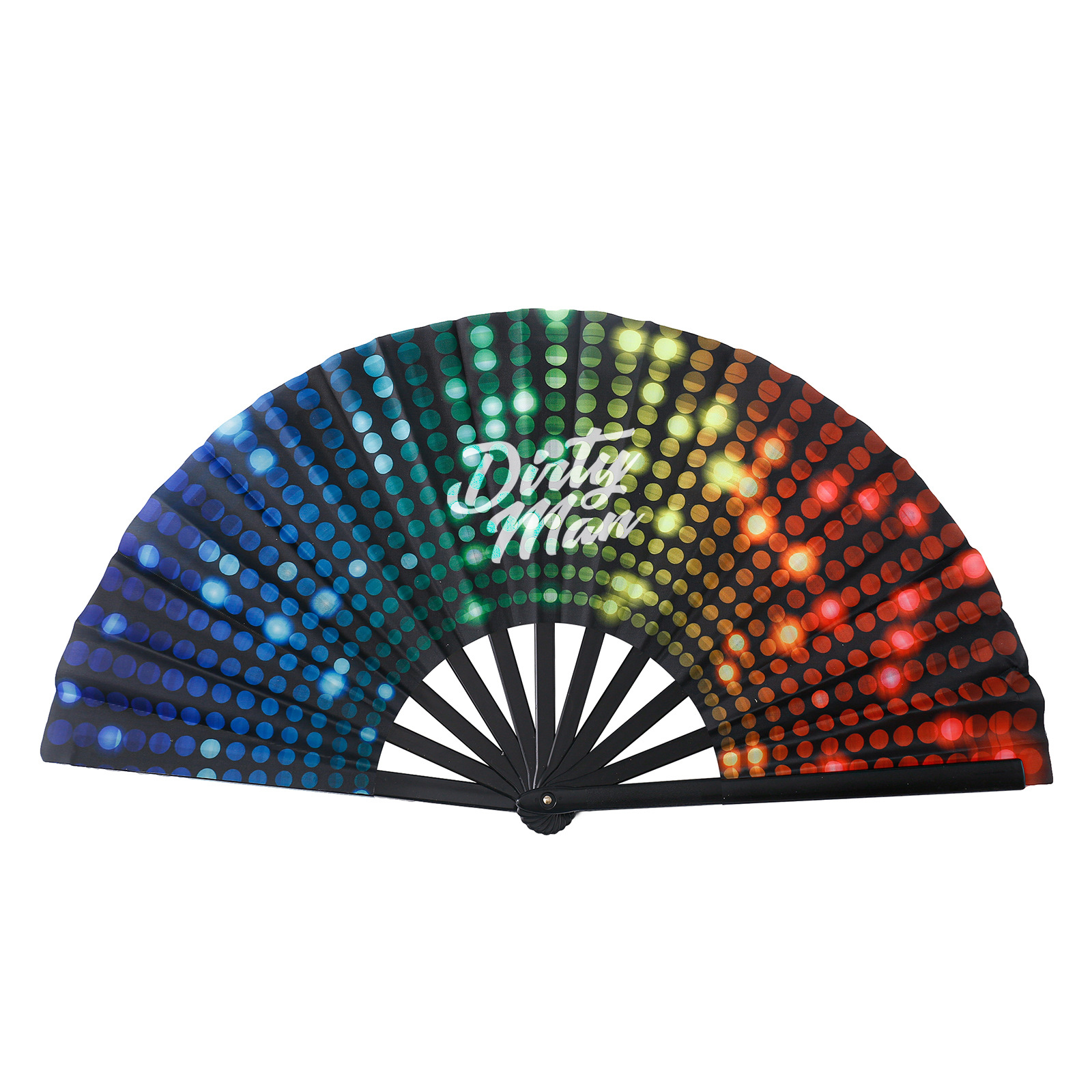 Fluorescent Folding Hand Fan