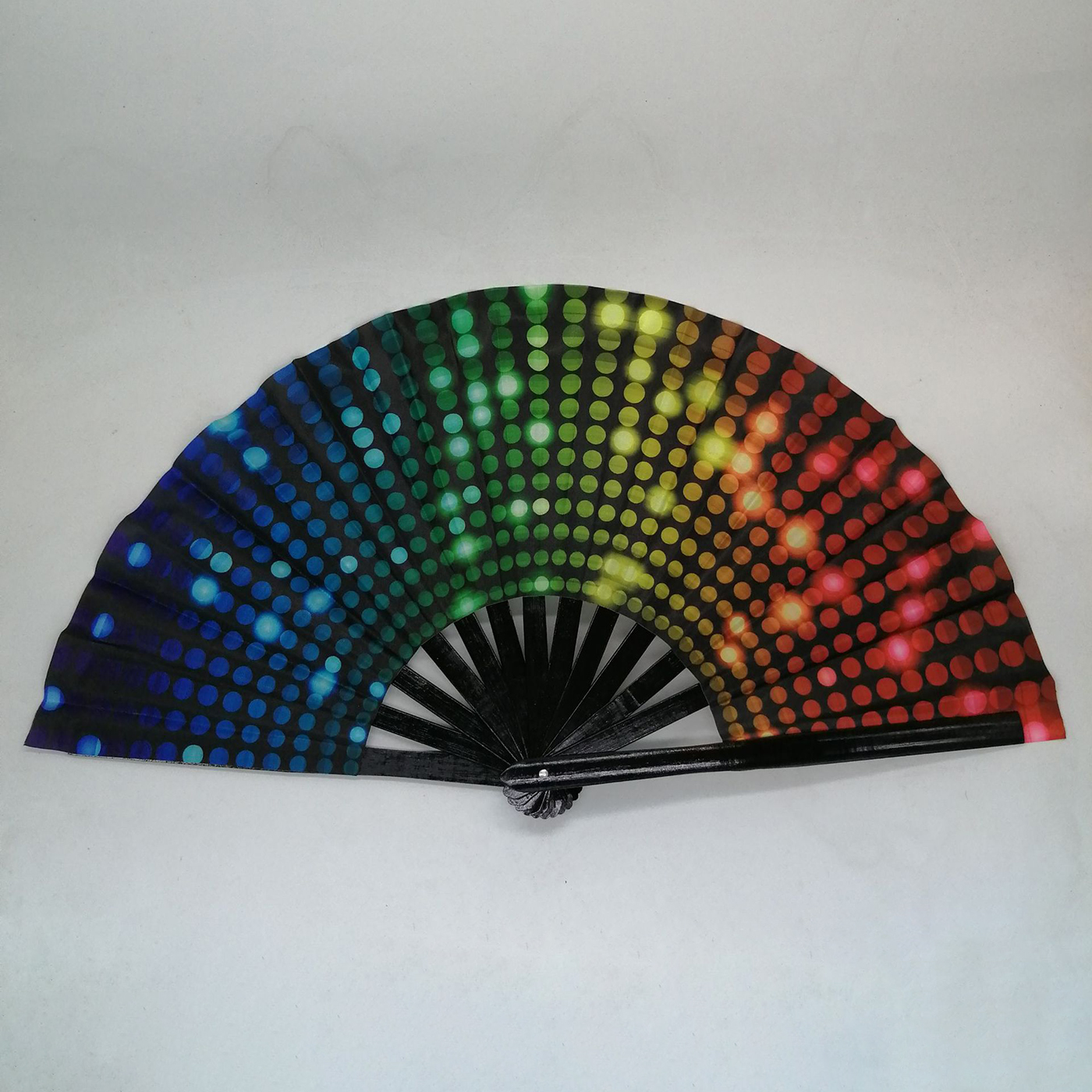 Fluorescent Folding Hand Fan3