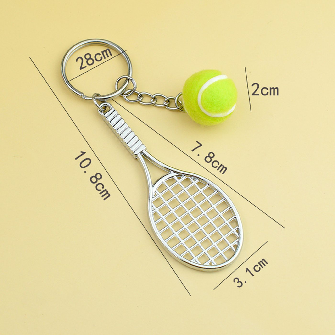 Sports Ball Keychain With Engraved Tag2