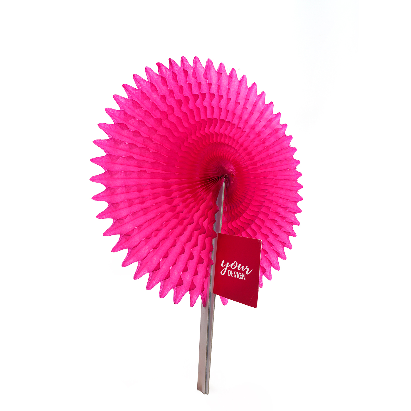 Custom Round Folding Handheld Paper Fan1