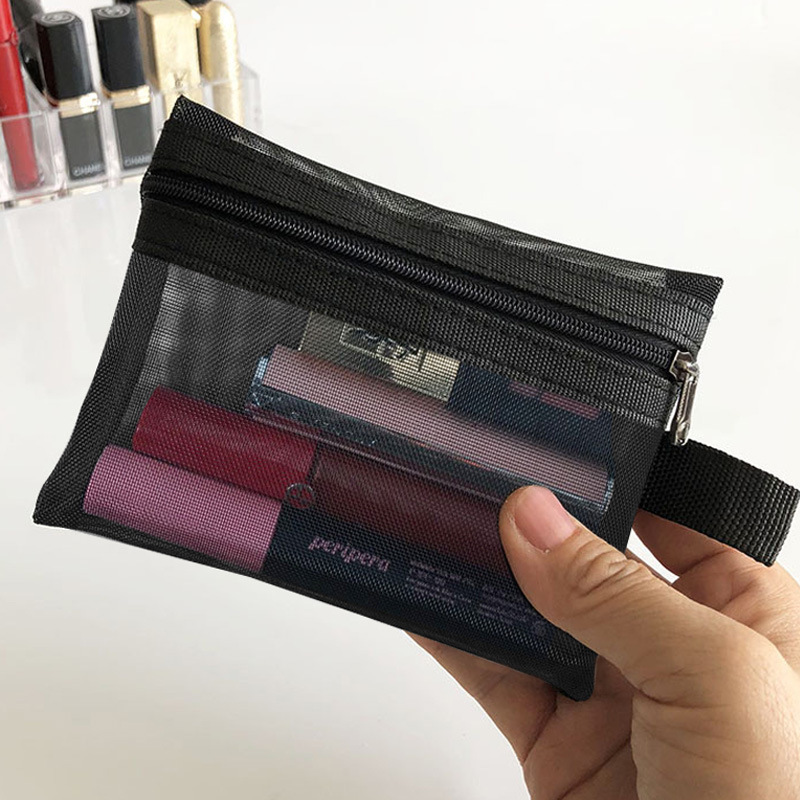 Mini Mesh Lipstick Cosmetic Bag1