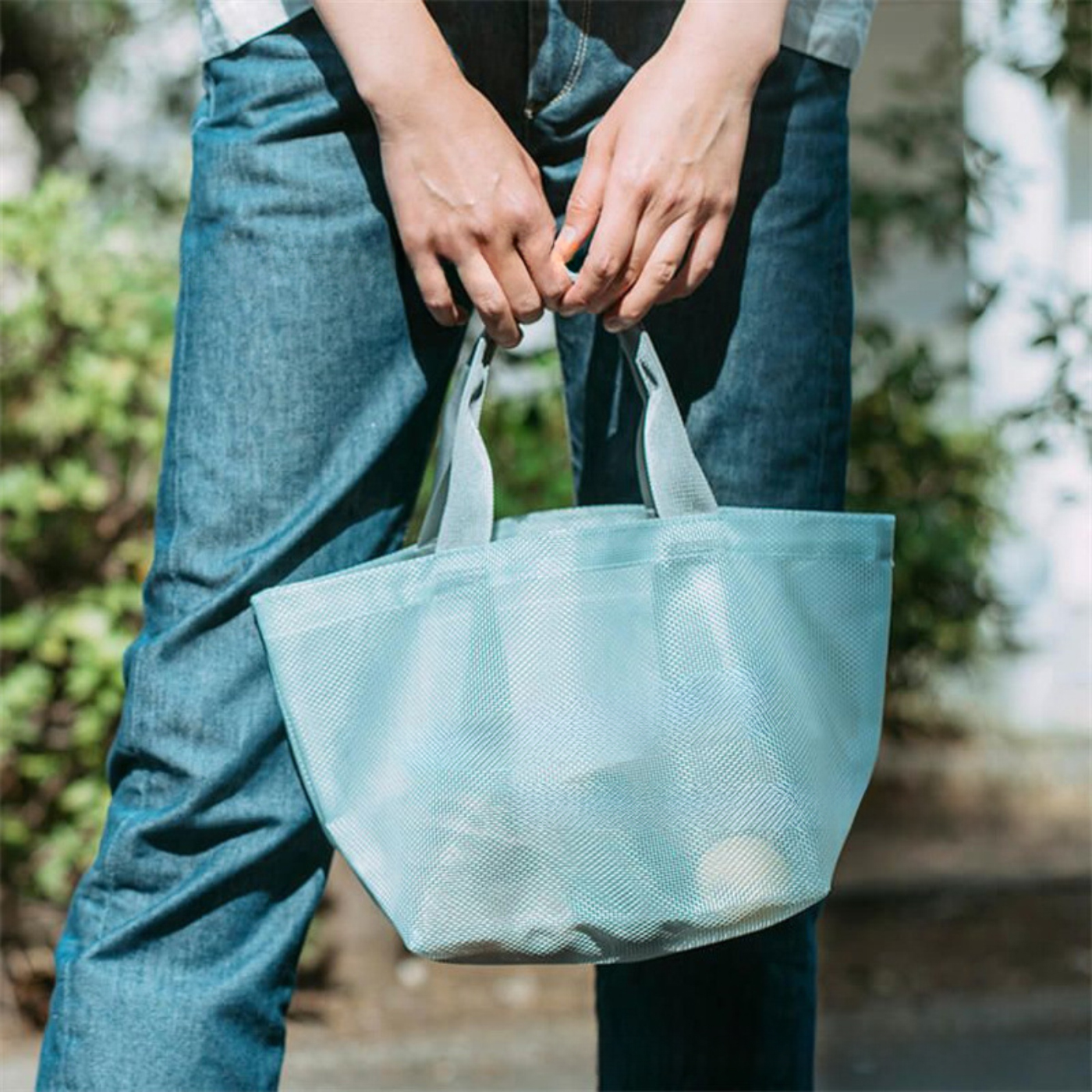 Foldable Mesh Beach Tote Bag2