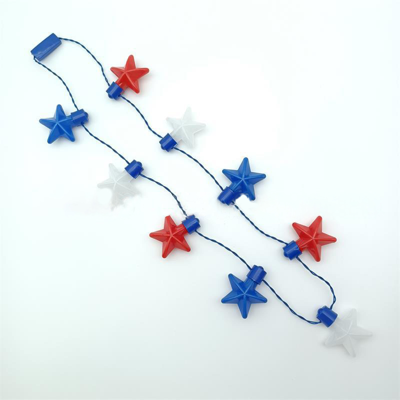 Light up Independence Day Necklace2