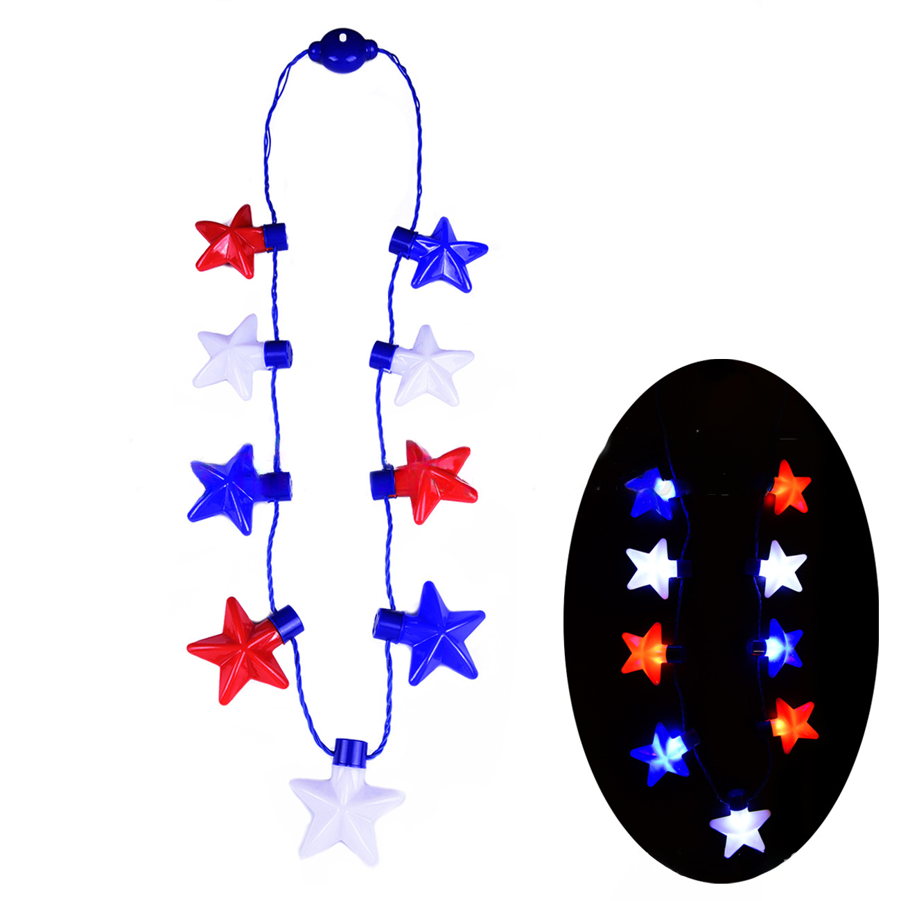 Light up Independence Day Necklace