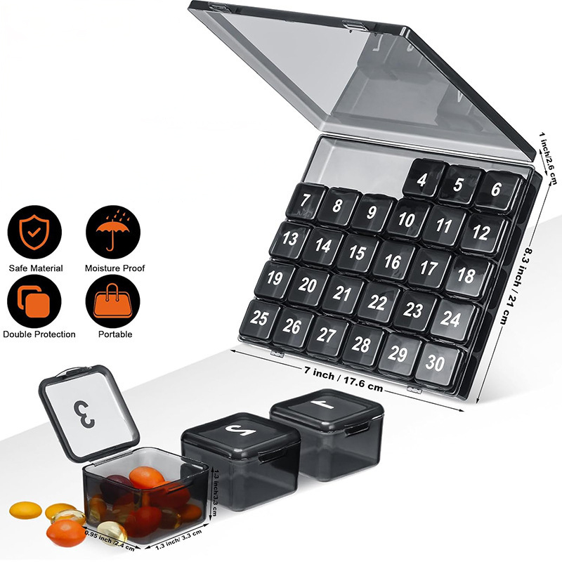 Monatlicher Pillen-Organizer