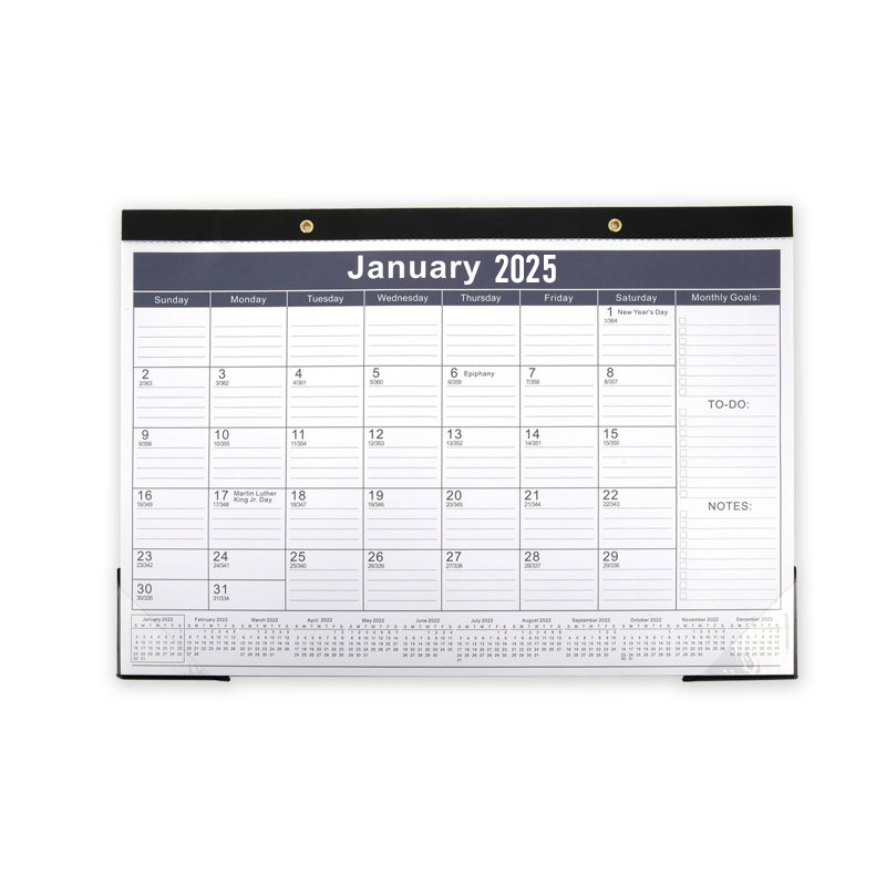 Wandkalender, monatlich, einfach