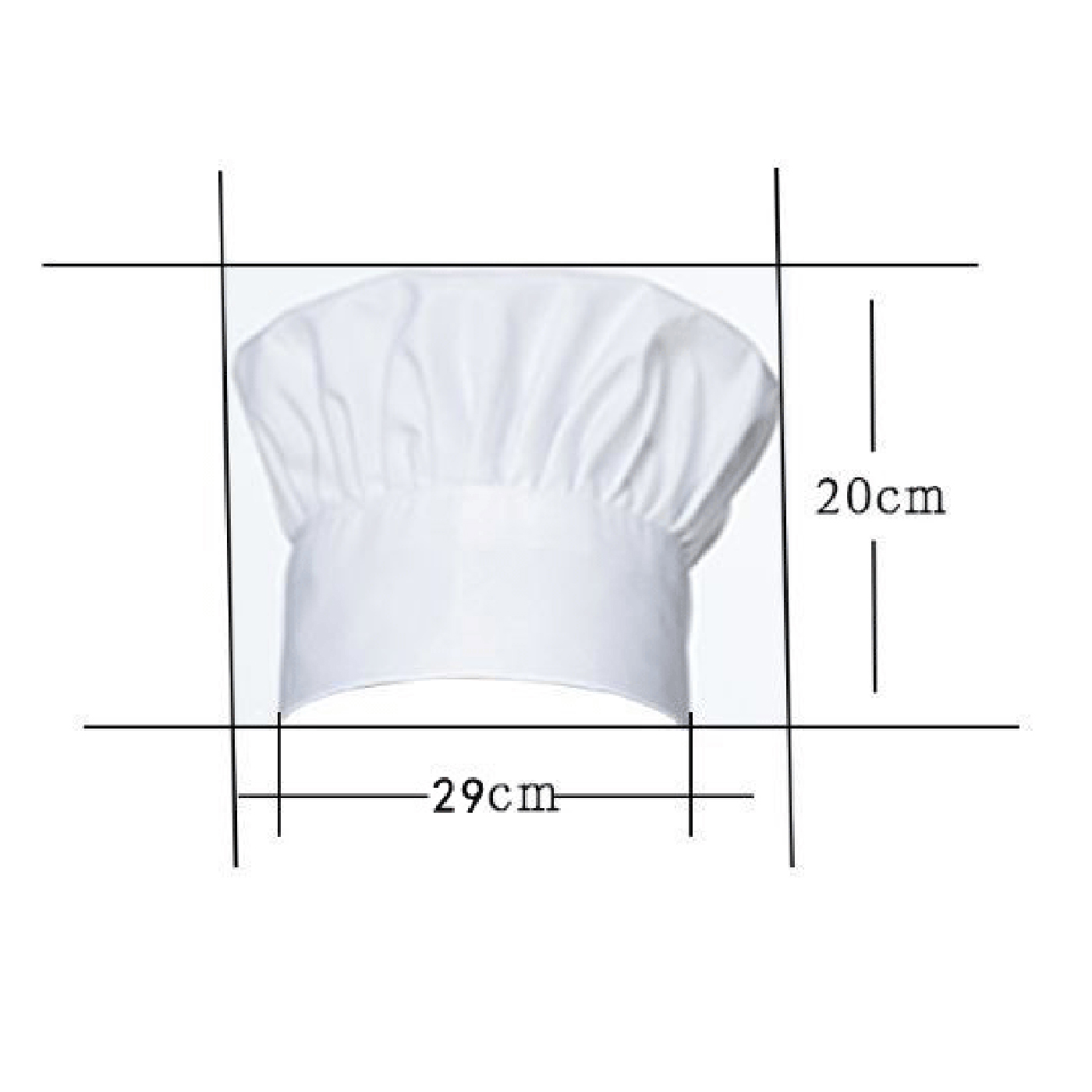 Chef Hat Adults Adjustable Elastic Band2