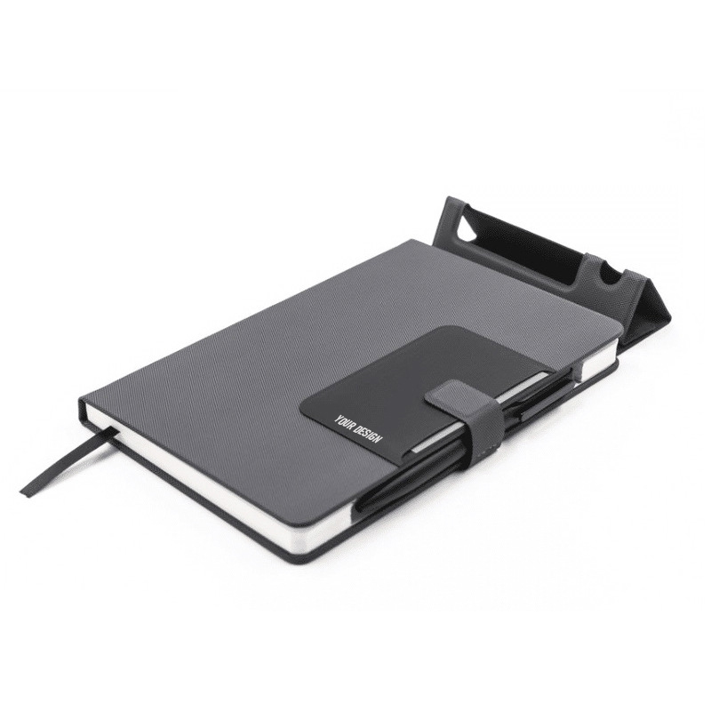 Notebook With Mobile Phone Holder