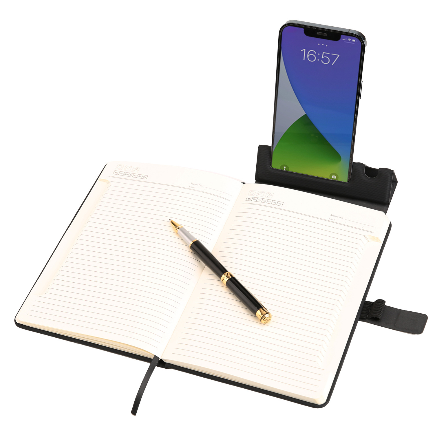 Notebook With Mobile Phone Holder1