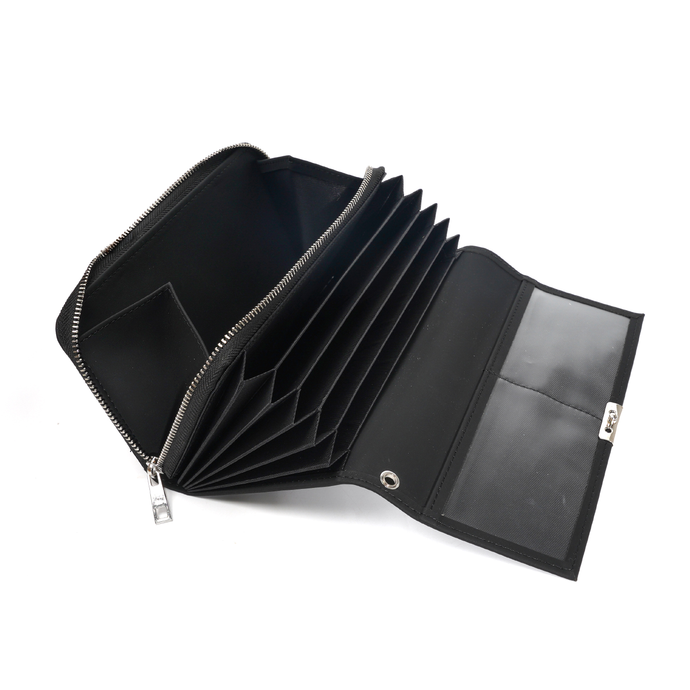 Leather Slimfold Wallet With Chain1