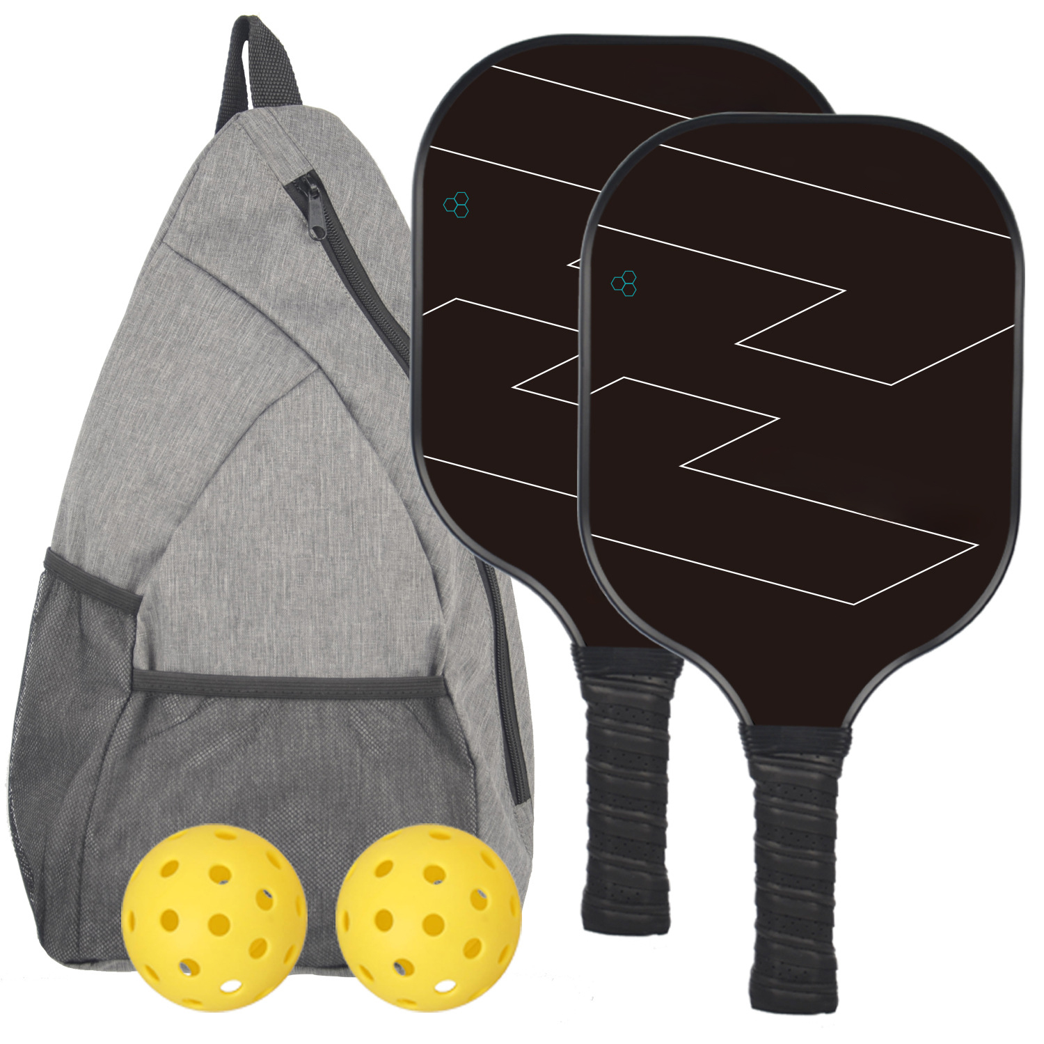 Pickleball-Set, Kohlefaser