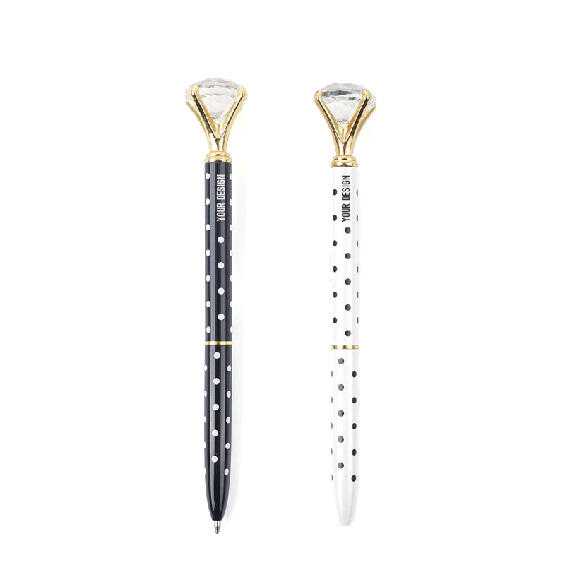 Personalized Metal Ballpoint Pen With Diamond