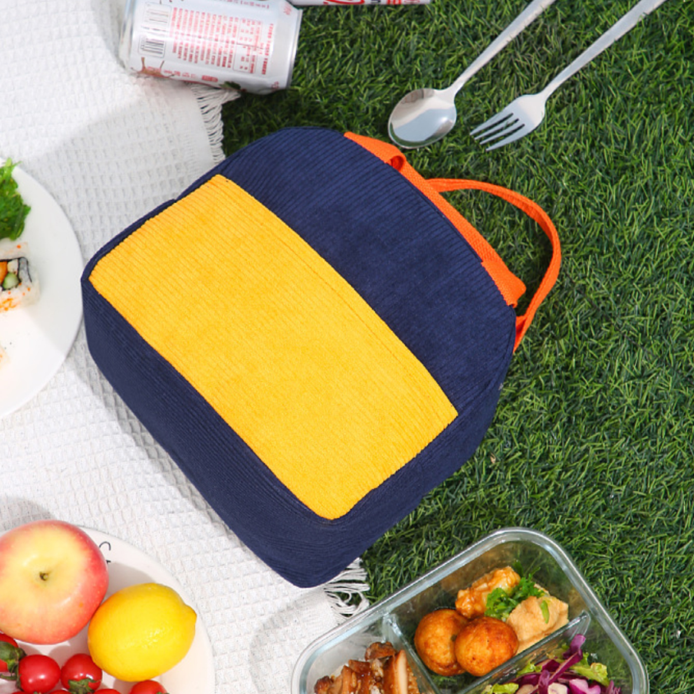 Corduroy Insulated Lunch Bag2