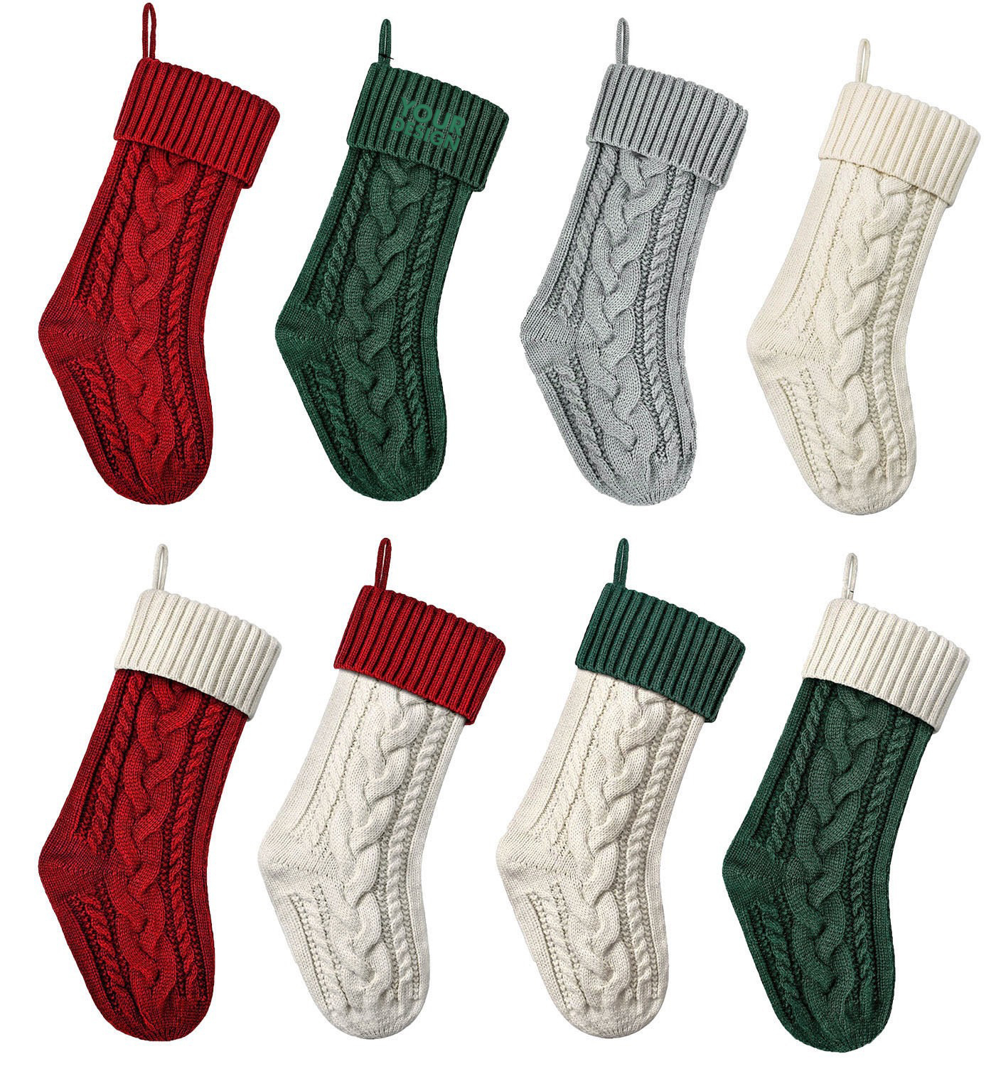 Weihnachtssocken, Gestrickt