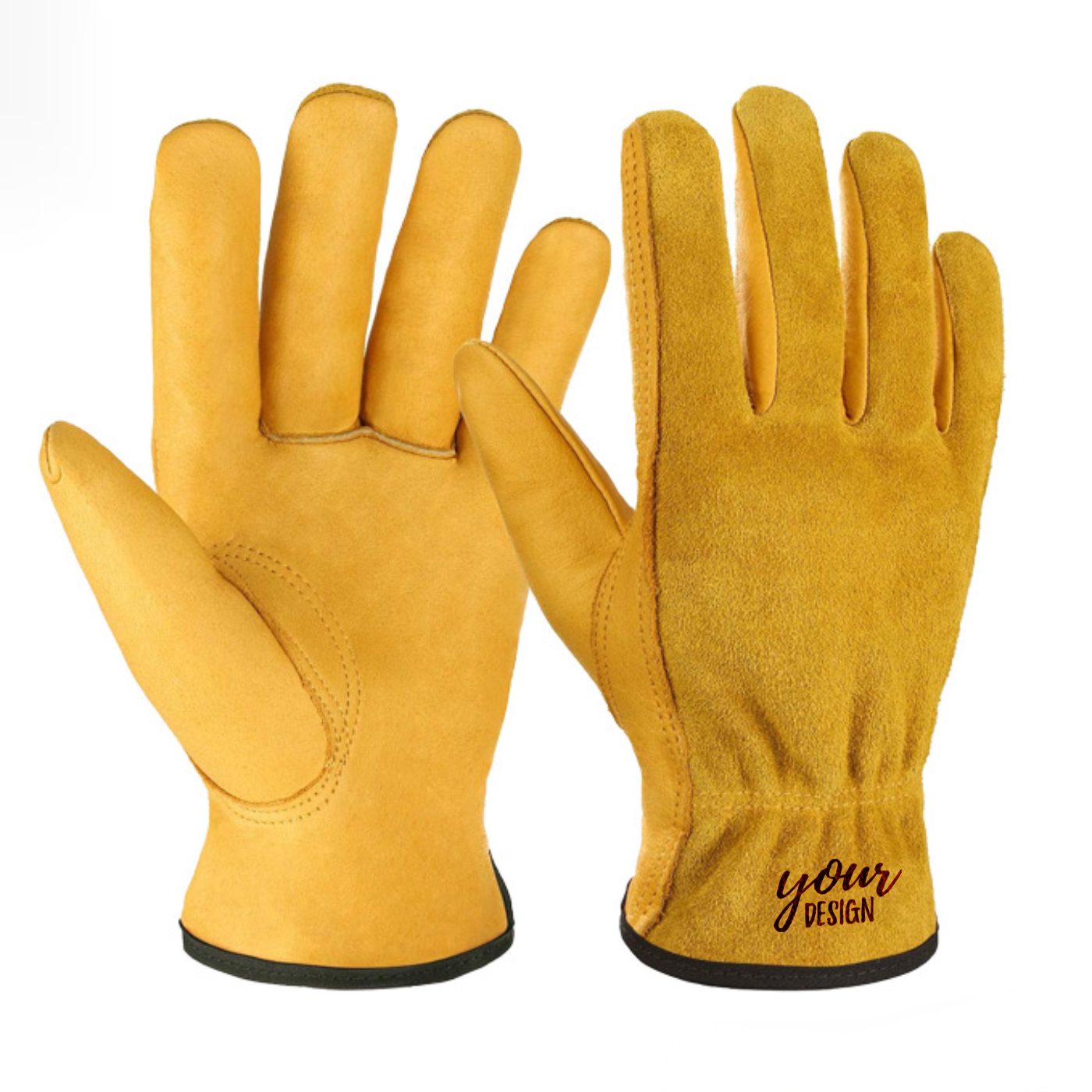 Leather Gardening Work Gloves