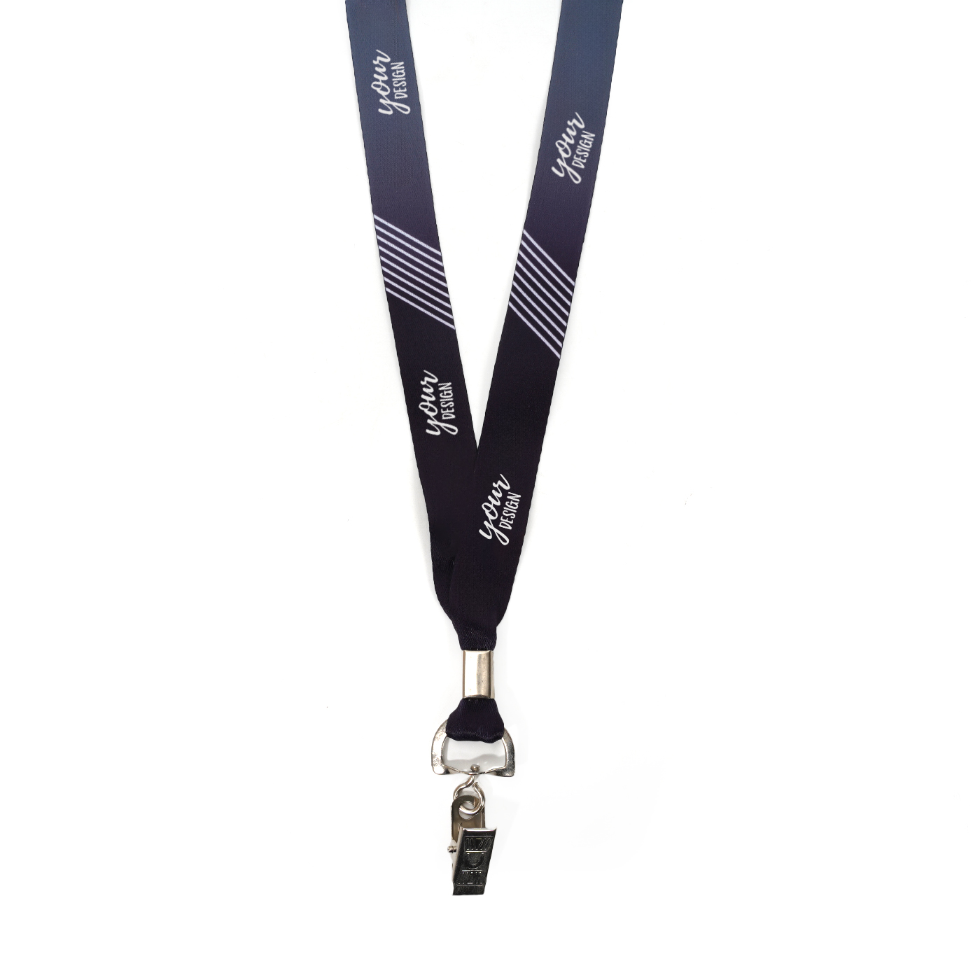 Badge Holder Lanyard With Bulldog Clip