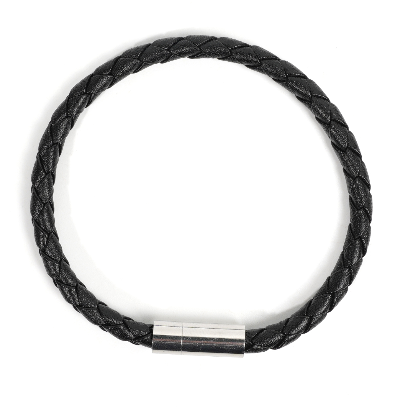 Personalized Braided Leather Bracelet