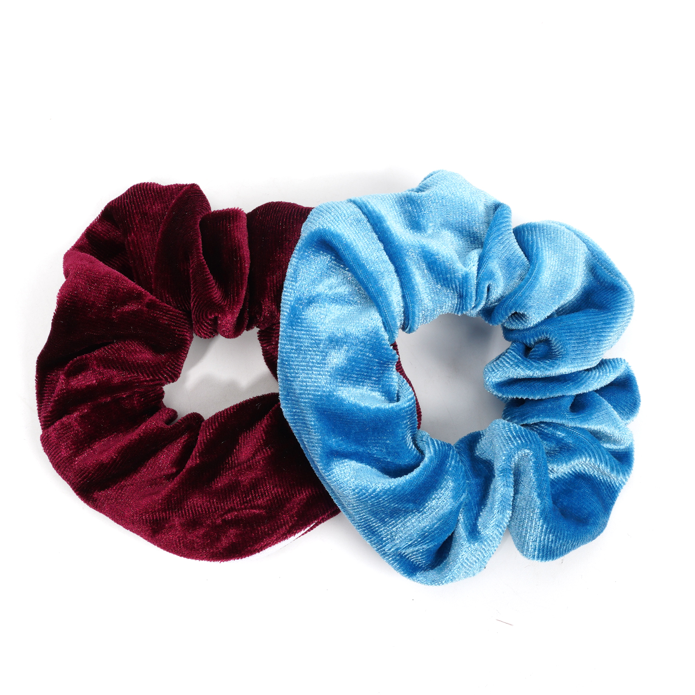 Velvet Hair Scrunchie With Zipper Pocket