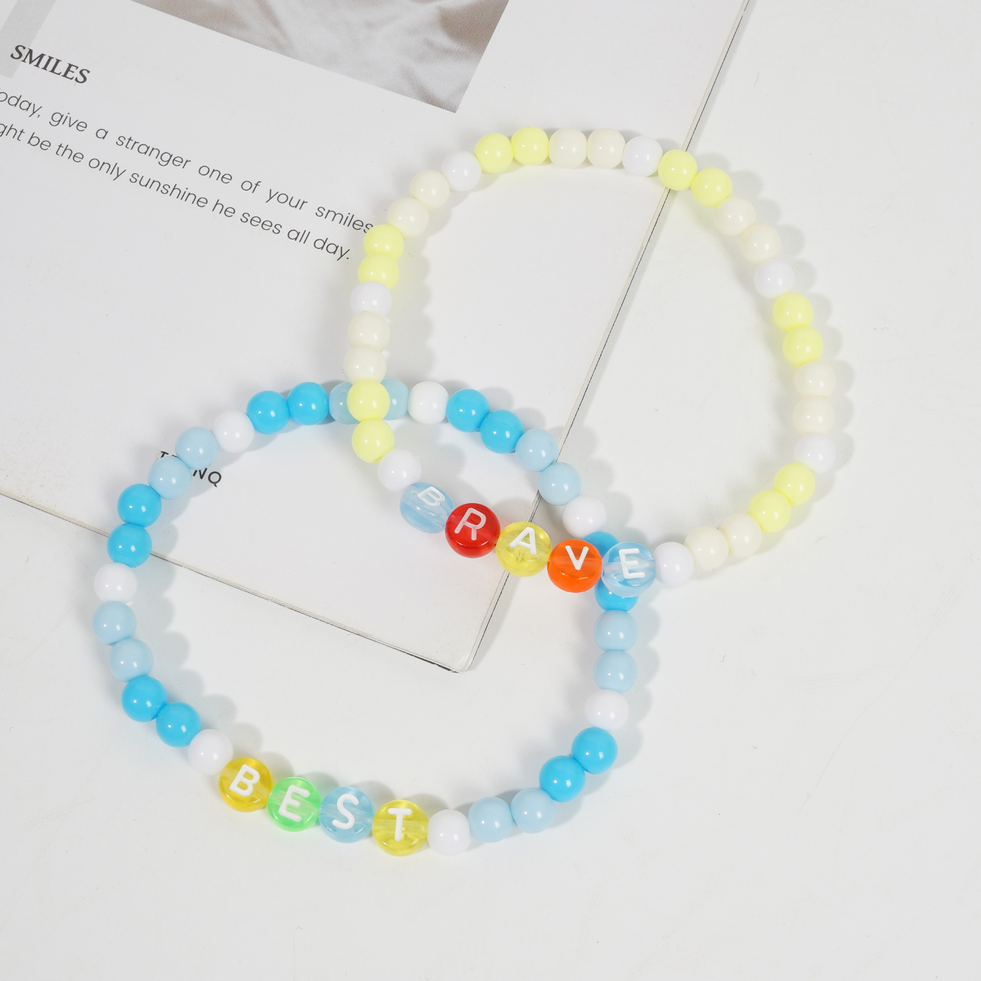 2 Pcs Clay Bead Friendship Bracelets2