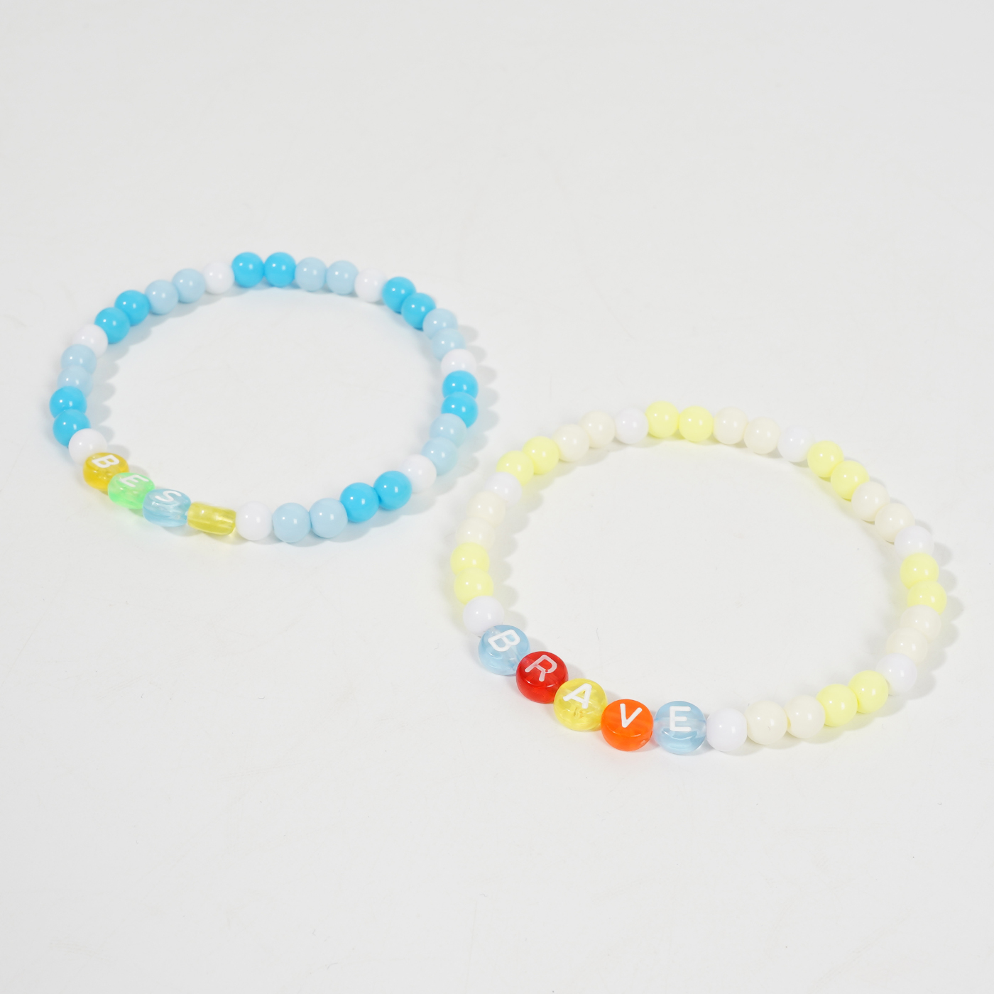 2 Pcs Clay Bead Friendship Bracelets3